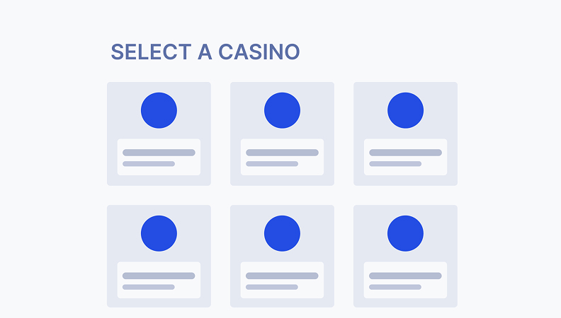 Step 1: Choose a casino and sign up.